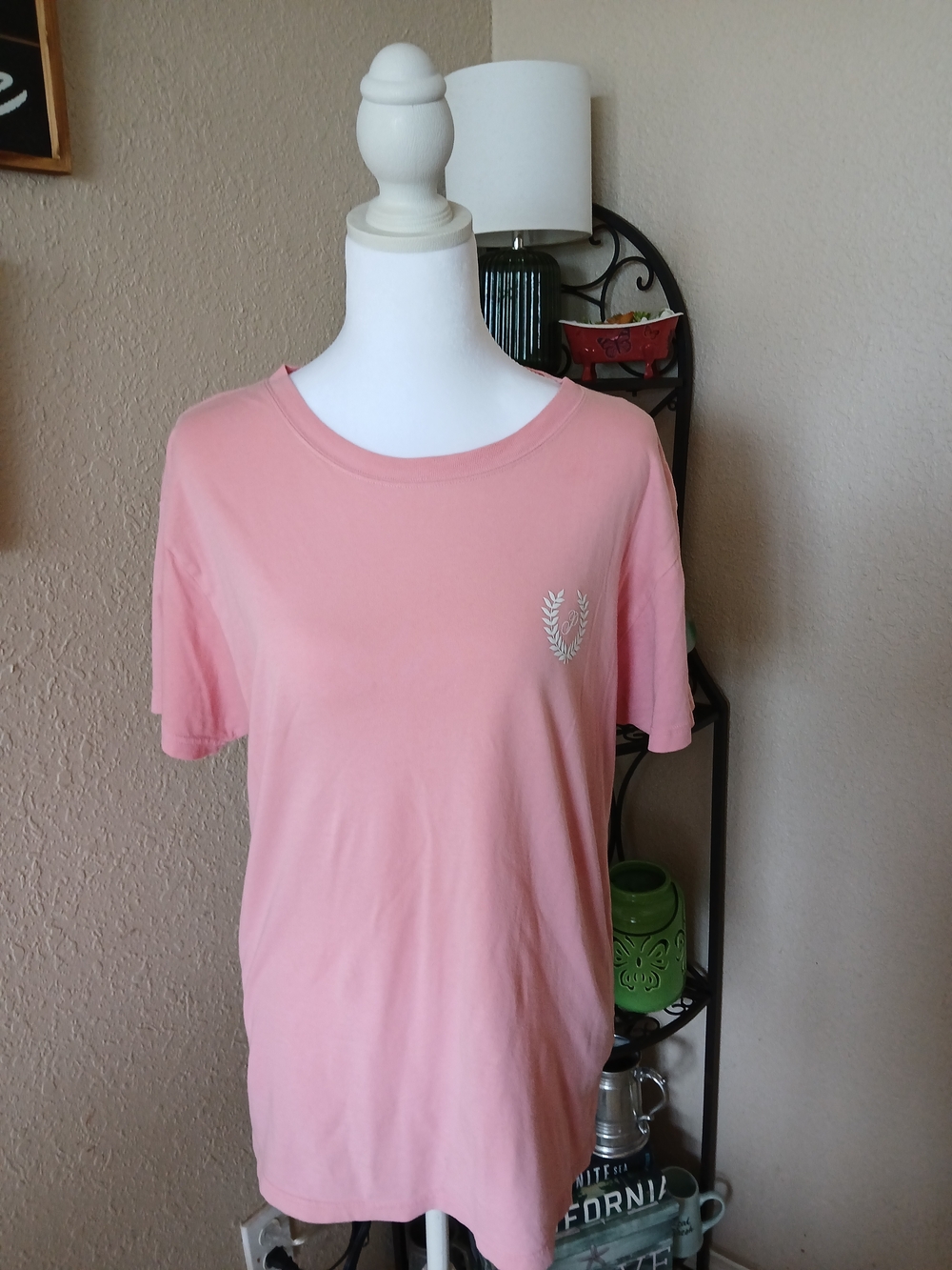 PINK Victoria's Secret Oversized Soft Pink Logo Tee